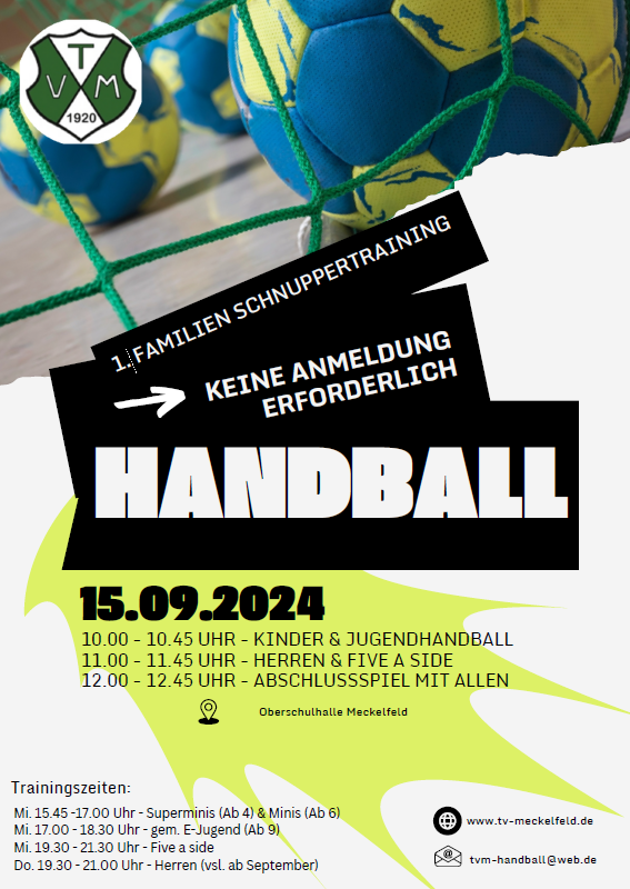 Handball Schnuppertraining